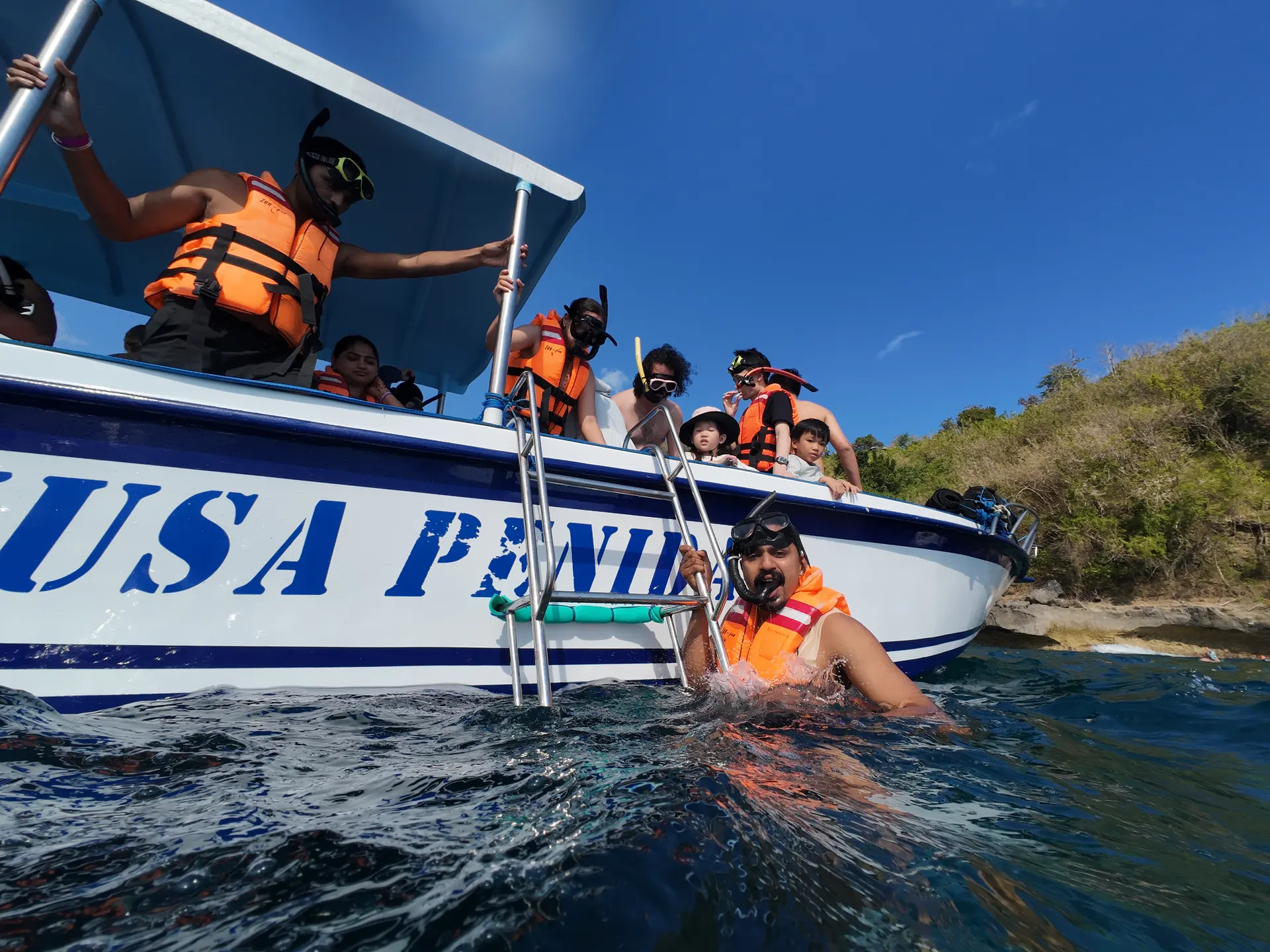 Boat at Nusa Penida harbour